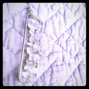 Fashion Stacked Rock necklace.